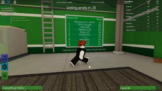 Крабик против зомби в Roblox смотреть онлайн