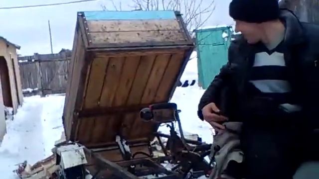 Телега с самодельной гидравликой смотреть онлайн