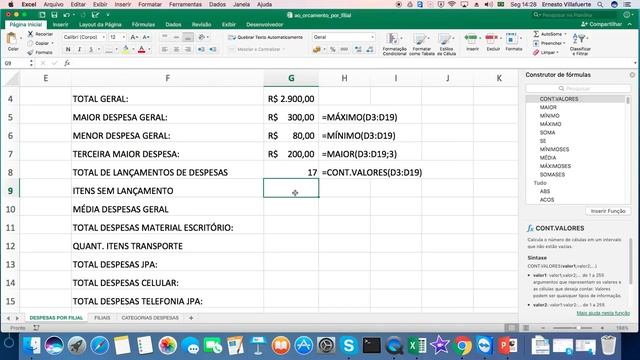EXCEL BÁSICO 2016 - FÓRMULAS - PARTE 1/2 смотреть онлайн