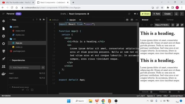 Introduction to React Js | Complete React Course in Hindi #1 смотреть онлайн