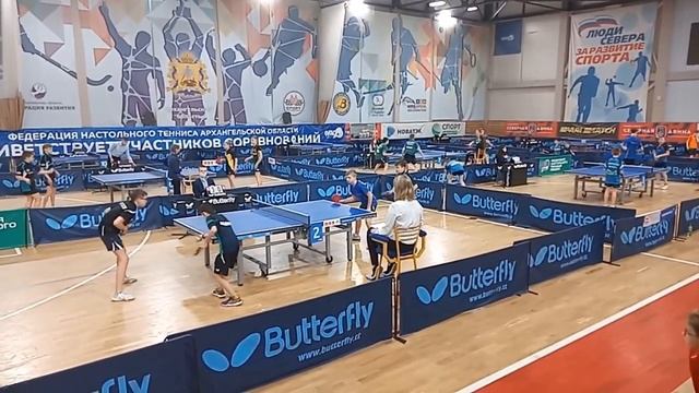 2021 Первенство СЗФО кадеты игры в парах настольный теннис смотреть онлайн