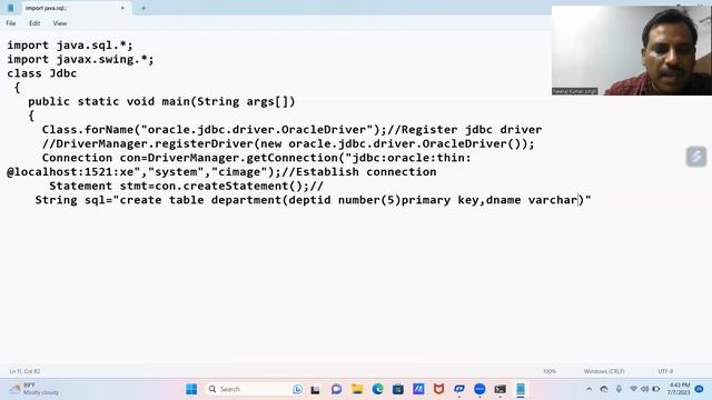 JDBC(Java Database Connectivity) with ORACLE 21c || By:- Neeraj Kumar Singh #jdbc #oracle #java смотреть онлайн