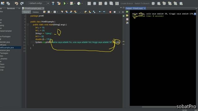 Tutorial Belajar Bahasa Java Buat Pemula - 47 Printf Contoh Sederhana (on Going) смотреть онлайн