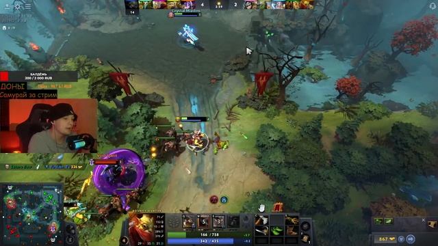 CТРИМ В DOTA 2 / ДОТА 2 КАЧАЕМ 100 ЧАСОВ ДО РЕЙТИНГА / ДОТАН КАК ДУРОТАН