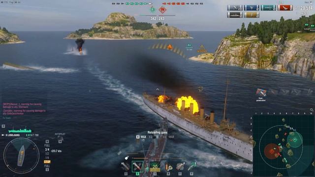 World of Warships - II LONGJIANG PA D 1st Co-op PvE – Std. Battle – ISLANDS смотреть онлайн