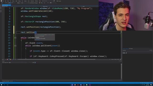 C++ SFML Beginner Tutorial EP2: Drawing & Moving Shapes смотреть онлайн