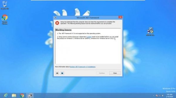 Installing .NET Framework 4.7 (and newer versions) on Windows 8.0?