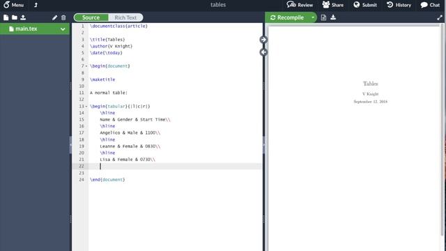 Tables in LaTeX with overleaf (v2) смотреть онлайн