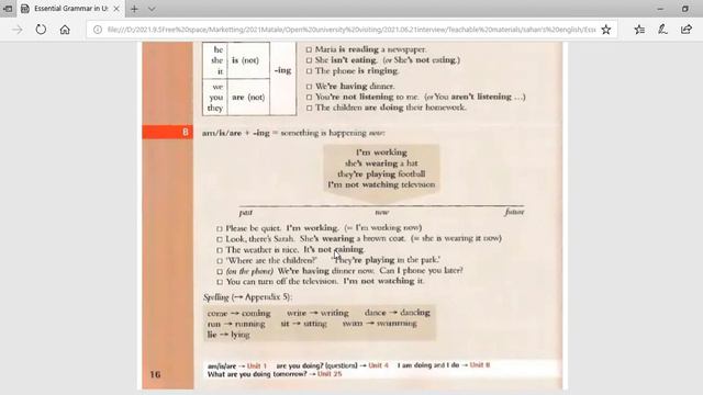 The Present continuous tense смотреть онлайн
