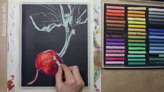 4️⃣1️⃣ РЕДИС (сухая пастель). Серия «50 этюдов» смотреть онлайн