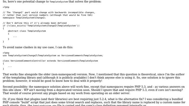 Wordpress: How can I import a class privately into a plugin? смотреть онлайн