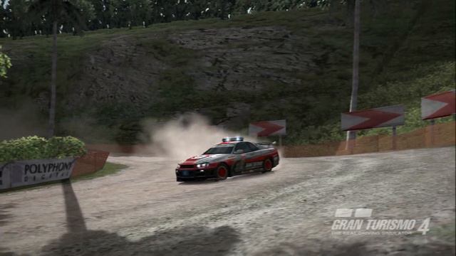Gran Turismo 4 - Nissan GRAN TURISMO SKYLINE GT-R (PaceCar) '01 / 1965HP - Tahiti Maze смотреть онлайн