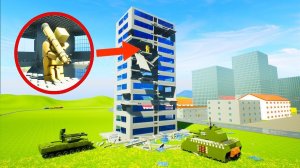 ШТУРМ ЛЕГО ЗДАНИЯ ТАНКАМИ! КАК ВЫЖИТЬ ПОД ОБСТРЕЛАМИ ПУШЕК В БРИК РИГС (Brick Rigs)