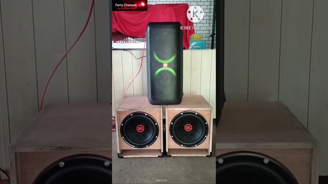 Test JBL Partybox 300 with double Subwofer JBL 1000w Bass Test!!!!! смотреть онлайн