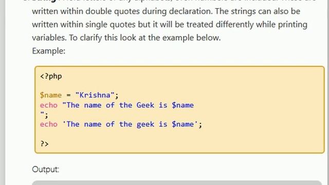PHP DATA TYPES OVERVIEW | DATA TYPES IN PHP смотреть онлайн