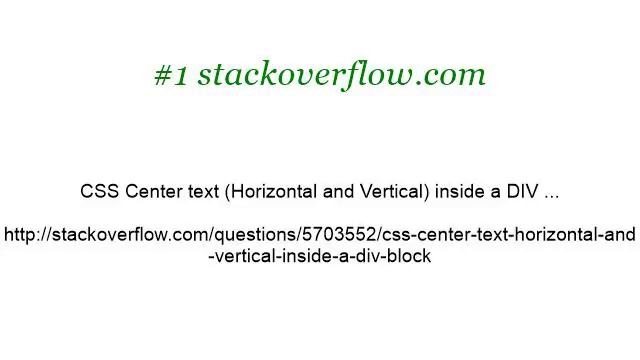 How-To Center Text In DIV смотреть онлайн