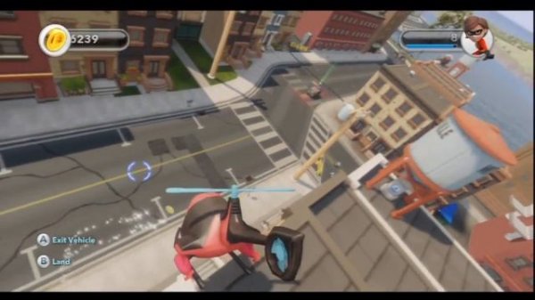 Disney Infinity Wii U - Walkthrough Part 15 The Incredibles Helicopter is Awesome!