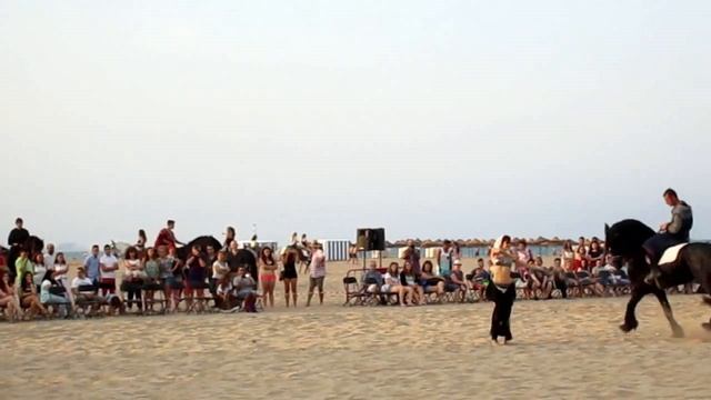Восточный танец живота на пляже Валенсии (Испания) Valencia (España) смотреть онлайн