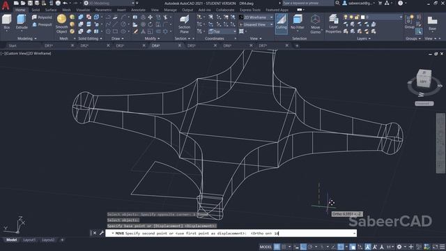 CREATE A 3D DRONE USING AUTOCAD смотреть онлайн