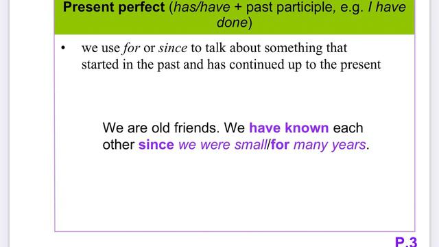 S4 Unit 1: Tenses - Present Perfect and Simple Past Tense смотреть онлайн