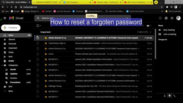 How to reset a forgotten password | BUGEMA UNIVERSITY ELEARNING PLATFORM смотреть онлайн