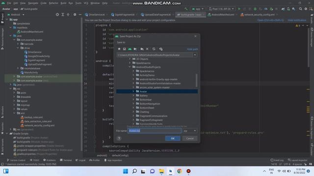 Create Zip File of android project. смотреть онлайн
