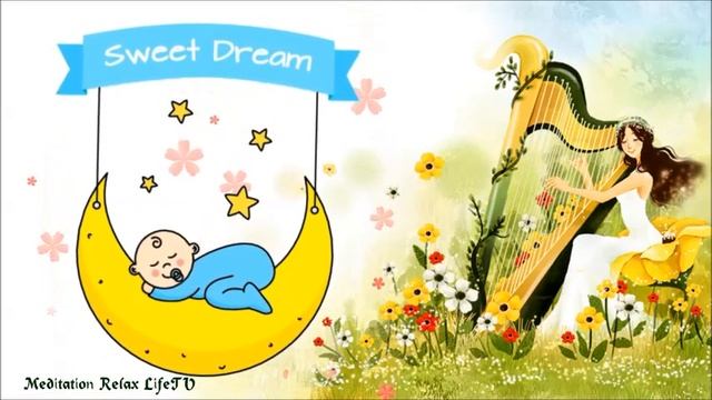 Best Baby Lullaby Harp Music |Lullaby for Babies to go to Sleep| Soothing Relaxation Music| смотреть онлайн