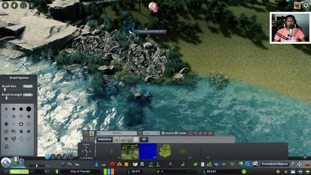 Detailing the shoreline around the Power Plant - Cities Skylines: Thando [LIVE] смотреть онлайн