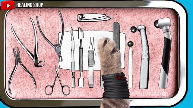 [ASMR] Athlete's Foot Treatment Animation/ Athlete's Foot Toenail Care/ Asmr