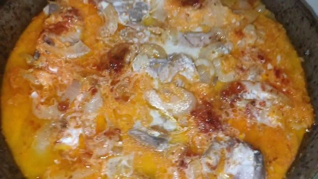 Тунец. Вкусный, сочный, нежный тушёный тунец. Вкусная тушёная рыба!!!