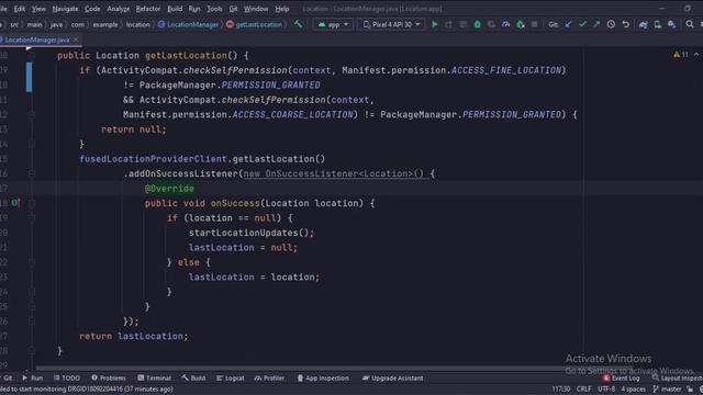 ANDROID - USER LOCATION TUTORIAL IN JAVA || LATITUDE, LONGITUDE. смотреть онлайн