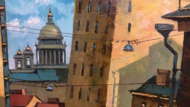 Крухмалев А.Н. «Старый трамвай» холст/масло 50х50 см., 2022 г., id 32872 смотреть онлайн