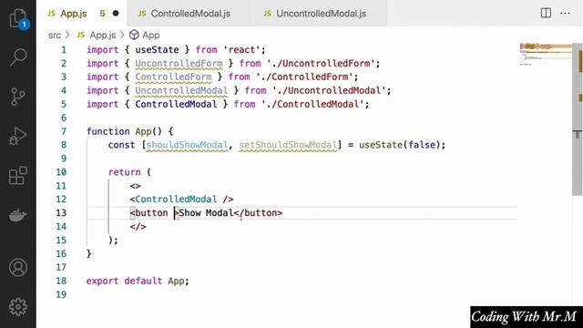 Controlled vs Uncontrolled Components | React Design Pattern -3 смотреть онлайн