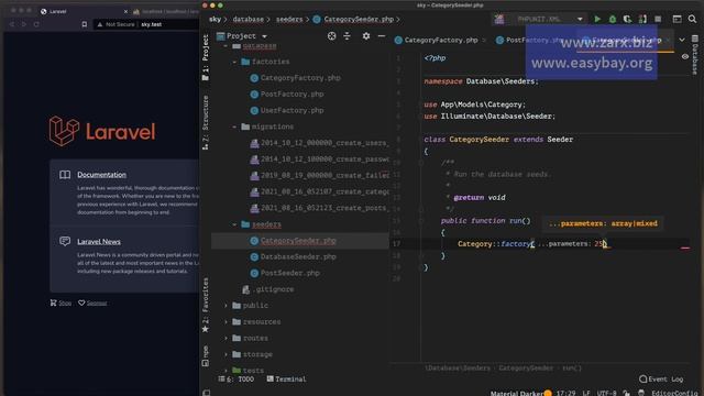 How to create dummy data / Project in laravel 8 Updated 2021 смотреть онлайн
