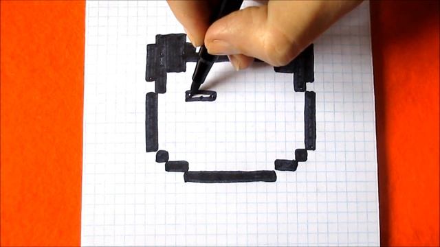 Панда Стиль Пикселенжер © Как рисовать по клеточкам How to Draw Panda Pixel Art смотреть онлайн