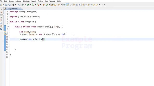 Java Example Program to Swap Two Numbers using a third variable смотреть онлайн