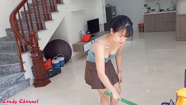 Beautiful Single Mom Cleaning Up Very Cute Weekend House Cleaning | Clean With Me