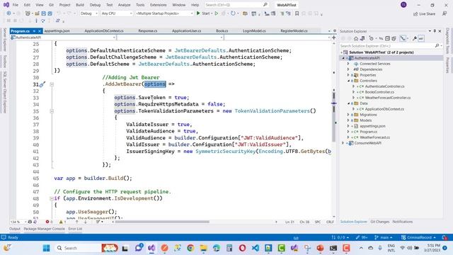 Consume RestFul API with JWT Authentication смотреть онлайн