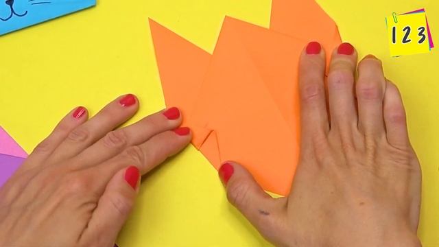 Paper crafts | Paper CAT | Origami CAT face смотреть онлайн