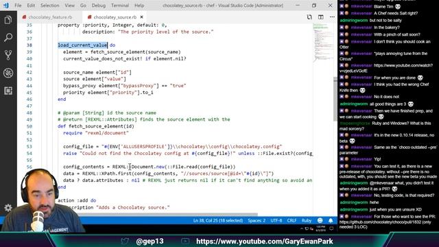 Stream 28 - Writing some Ruby code to add Chocolatey functionality into Chef Client смотреть онлайн