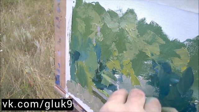 Живописный пленэр 2024 для художников - процесс создания картины маслом