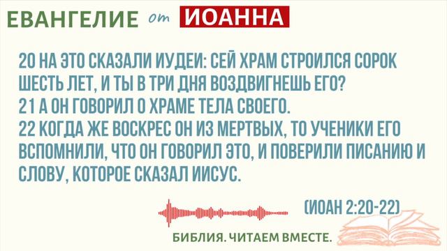#6 ЕВАНГЕЛИЕ ОТ ИОАННА /Библия.Читаем Вместе/Библия с Андреевыми/Вера/Бог/Библия Онлайн/ смотреть онлайн