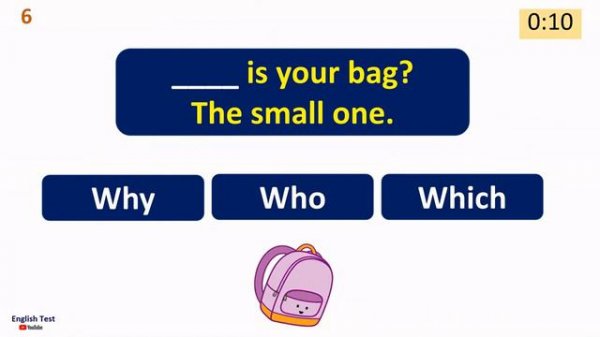 Wh Question Words Quiz for Kids