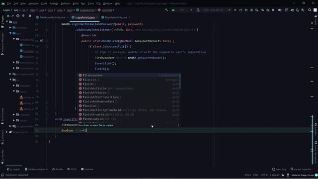 Android firebase email verification #part4 (login, register, firebase, shared preference, etc) смотреть онлайн