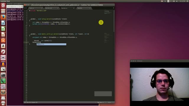 Algorithms in CUDA: Using Monti Carlo to calculate pi смотреть онлайн
