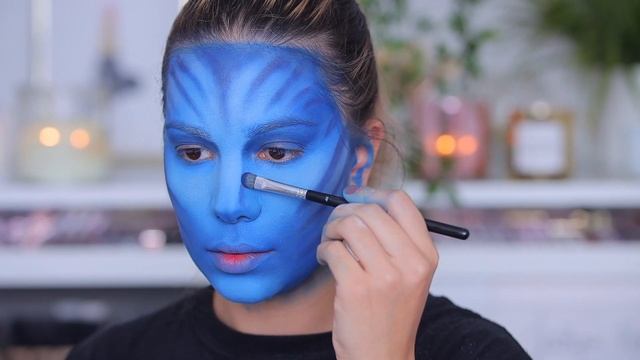AVATAR HALLOWEEN MAKEUP TUTORIAL! EASY STEP BY STEP смотреть онлайн