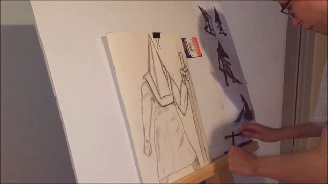 Timelapse drawing \ Pyramid Head (Silent Hill) remake смотреть онлайн