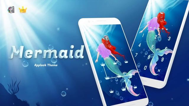 AppLock Live & Paid Theme Mermaid смотреть онлайн