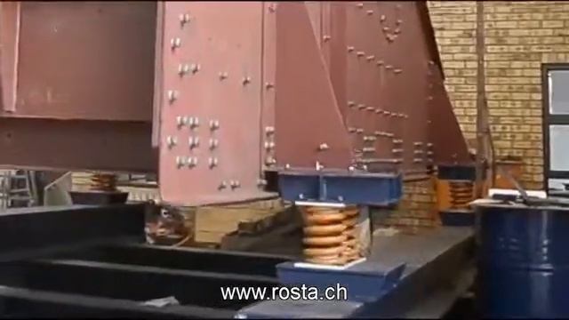 Вибрационные опоры ROSTA на грохоте смотреть онлайн