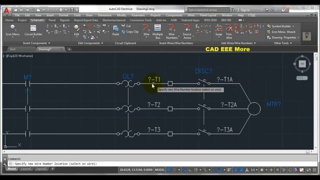 Toggle/Edit/Move/Delete/Flip/Stretch/Swap/Hide/Unhide Wire Number in Autocad Electrical Bangla 2022 смотреть онлайн